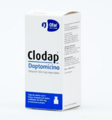 Clodap 500 mg - Daptomicina Solución Inyectable