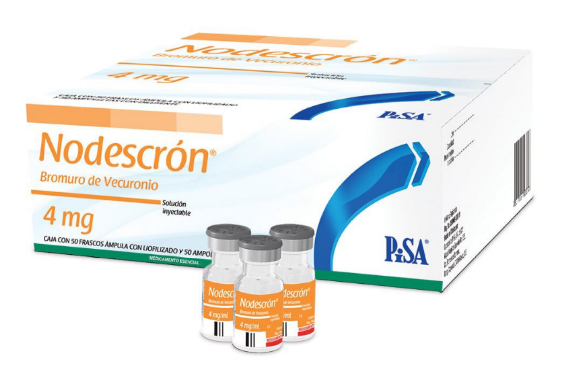 Nodescrón 4 mg - Bromuro de Vecuronio Solución Inyectable