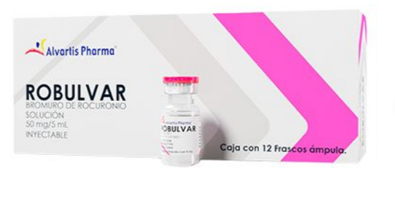 Robulvar 50 mg - 5 mL - Bromuro de Rocuronio Solución Inyectable