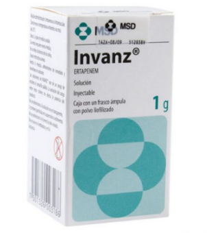 Invanz 1 g - Ertapenem Solución Inyectable